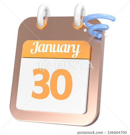 Calendar 3D Icon 106804700