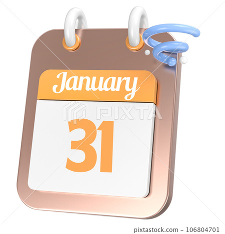 Calendar 3D Icon 106804701
