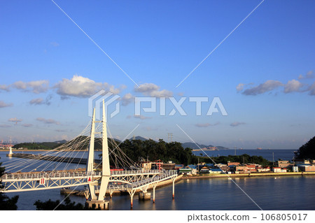 September 9, 2023: Jinhae Marine Park, Jinhae-gu, Changwon-si, Gyeongsangnam-do, South Korea;Marine Solar Park within Eumjido Marine Park;Eumjigyo 106805017