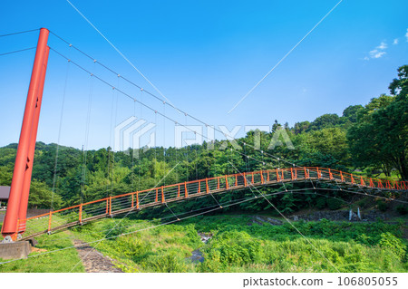 沼尾川水上公園 澀川市紅色吊橋 沼尾川水上公園 澀川市紅色吊橋 106805055