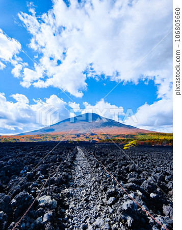 燒橋熔岩流和岩手山（秋季） 106805660