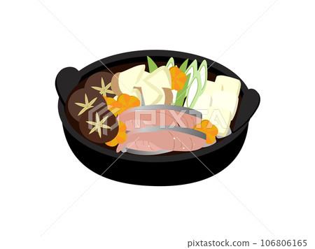 Illustration of Hokkaido gourmet Ishikari hotpot 106806165