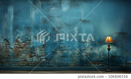 Blue interior wall interior image AI illustration Blue interior wall interior image AI illustration 106806556