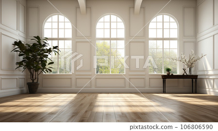 White interior wall interior image AI illustration White interior wall interior image AI illustration 106806590