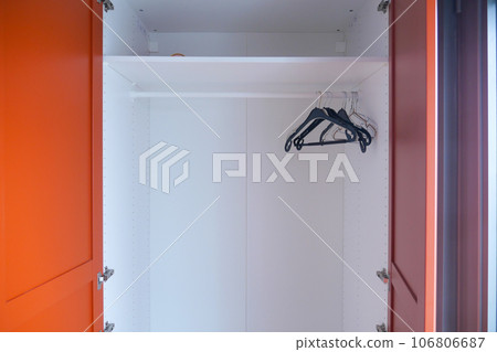 hand opening bedroom cabinet door  106806687