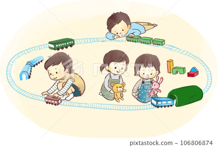 孩子們玩玩具 孩子們玩玩具 106806874