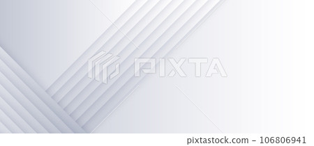 Diagonal gradient lines background. Light blue gray abstract tech stripes wallpaper. Subtle geometric universal texture. Vector silver and white backdrop for flyer, poster, banner, cover 106806941