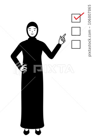 伊斯蘭婦女指著清單 伊斯蘭婦女指著清單 106807865