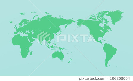 世界地圖綠色 106808004