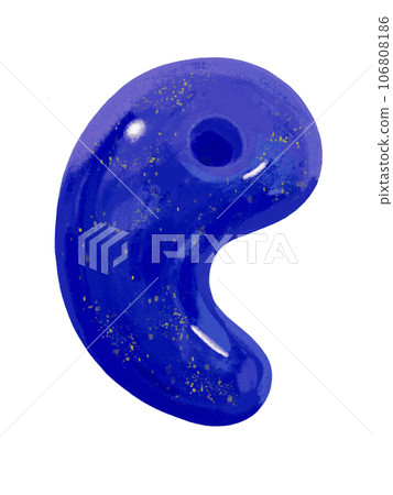 Magatama (lapis lazuli) 106808186