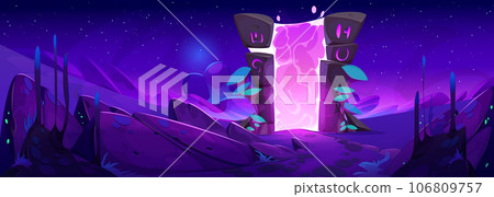 Fantasy portal - entrance to another dimension Fantasy portal - entrance to another dimension 106809757