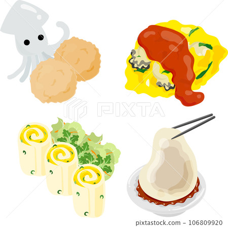 They are delicious and unique icons of Taiwanese cuisine, such as Hua Chi Maru, Chili Soup, Meat Yuan, and Egg Cake. They are delicious and unique icons of Taiwanese cuisine, such as Hua Chi Maru, Chili Soup, Meat Yuan, and Egg Cake. 106809920