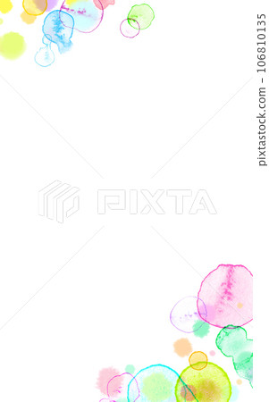 Colorful watercolor blur frame background material Colorful watercolor blur frame background material 106810135