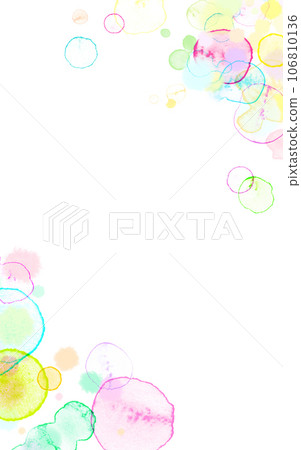 Colorful watercolor blur frame background material Colorful watercolor blur frame background material 106810136
