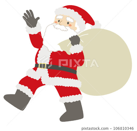 手繪風格聖誕老人插畫 手繪風格聖誕老人插畫 106810346