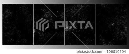 Set of Vector Scratch grunge urban background. Overlay texture with the effect of antiquity. Dust overlay distress grain , simply place illustration over any object 106810504