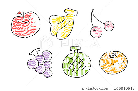 Loose simple fruit set color 106810613
