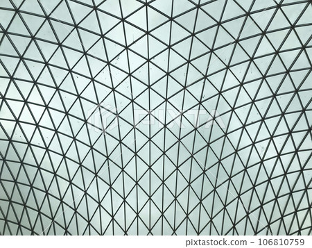 Steel structure glass dome roof background Steel structure glass dome roof background 106810759
