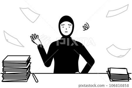 穆斯林婦女厭倦了未完成的事業 穆斯林婦女厭倦了未完成的事業 106810858