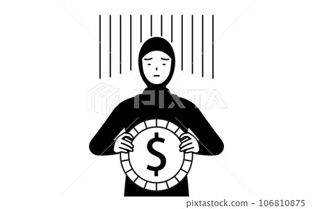 Image of foreign exchange losses and weak dollar, Islamic women 106810875