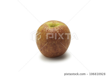 Fresh red apple fruit isolated on the white background with clipping path.  One of the best isolated apples that you have seen. Stock Photo