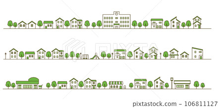 Cityscape illustration set 106811127