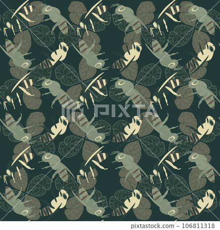 Halloween vector seamless pattern. Eps 10.  106811318