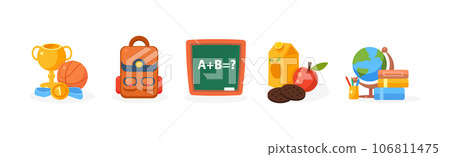 Educational and School Subject Supply and Element Vector Set Educational and School Subject Supply and Element Vector Set 106811475