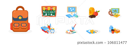 Educational and School Subject Supply and Element Vector Set Educational and School Subject Supply and Element Vector Set 106811477