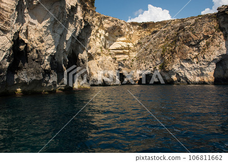 Blue grotto seen from a boat trip. Malta Blue grotto seen from a boat trip. Malta 106811662