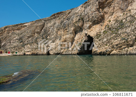 Inland Sea at Dwejra bay. Gozo, Malta 106811671