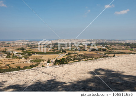 Malta island from Mdina fortress 106811686