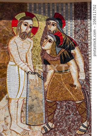 Religious christian mosaics in Ta Pinu, Malta 106811702
