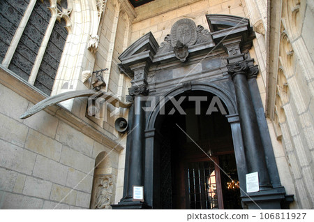 Architectural details on Wawel cathedral in Krakow, Poland Architectural details on Wawel cathedral in Krakow, Poland 106811927
