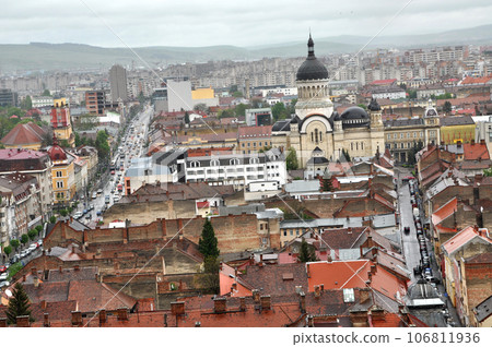Cluj Napoca city top view. Romania Cluj Napoca city top view. Romania 106811936