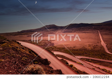 Piton de la Fournaise volcano, Reunion island, France 106812284