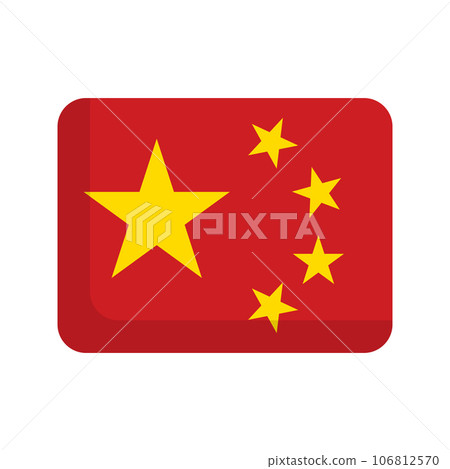 China flag icon simple China flag icon simple 106812570