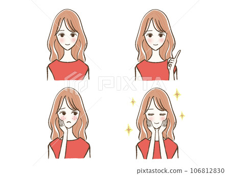 Skin trouble set for women in their 20s Skin trouble set for women in their 20s 106812830