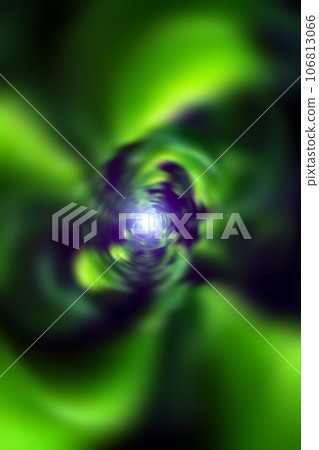 Background material with the image of a warp in outer space (image of a wormhole / black hole) 106813066