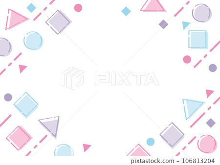 Retro background with geometric pattern white 106813204