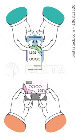 How to hold business cards when exchanging them 106813520