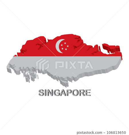 Singapore map icon Singapore map icon 106813650