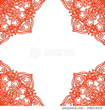 Abstract doodle frame Abstract doodle frame 106814816