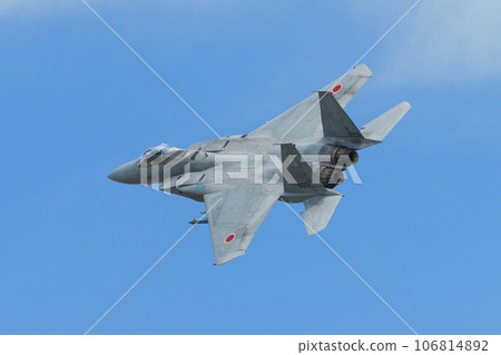 Air Self-Defense Force 303rd Squadron F-15J Eagle turning 106814892