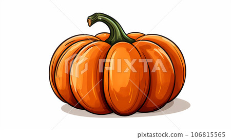 手绘卡通南瓜插画 手绘卡通南瓜插画 106815565
