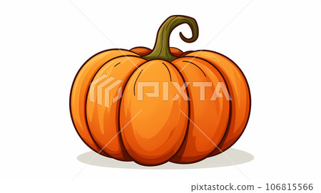 手绘卡通南瓜插画 106815566