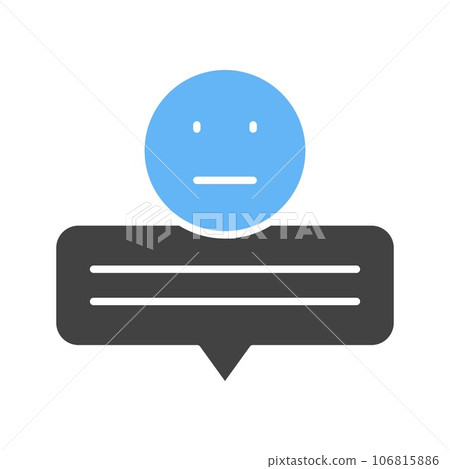 Neutral Review Icon Image. Neutral Review Icon Image. 106815886