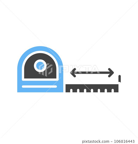 Measuring Tape Icon Image. 106816443