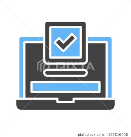 Laptop Approved Icon Image. Laptop Approved Icon Image. 106816498