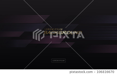 Geometric dark texture illustration with thin stripes 106816670